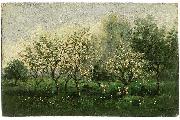 Charles-Francois Daubigny Apple Trees in Blossom Spain oil painting artist